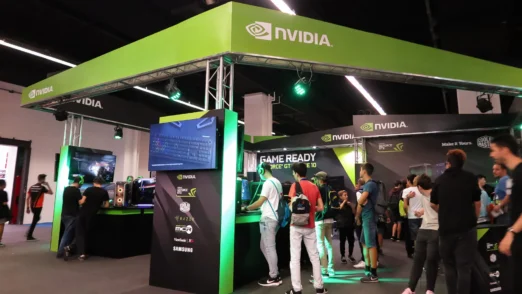 Stand de NVIDIA en Barcelona Games World by Future Works
