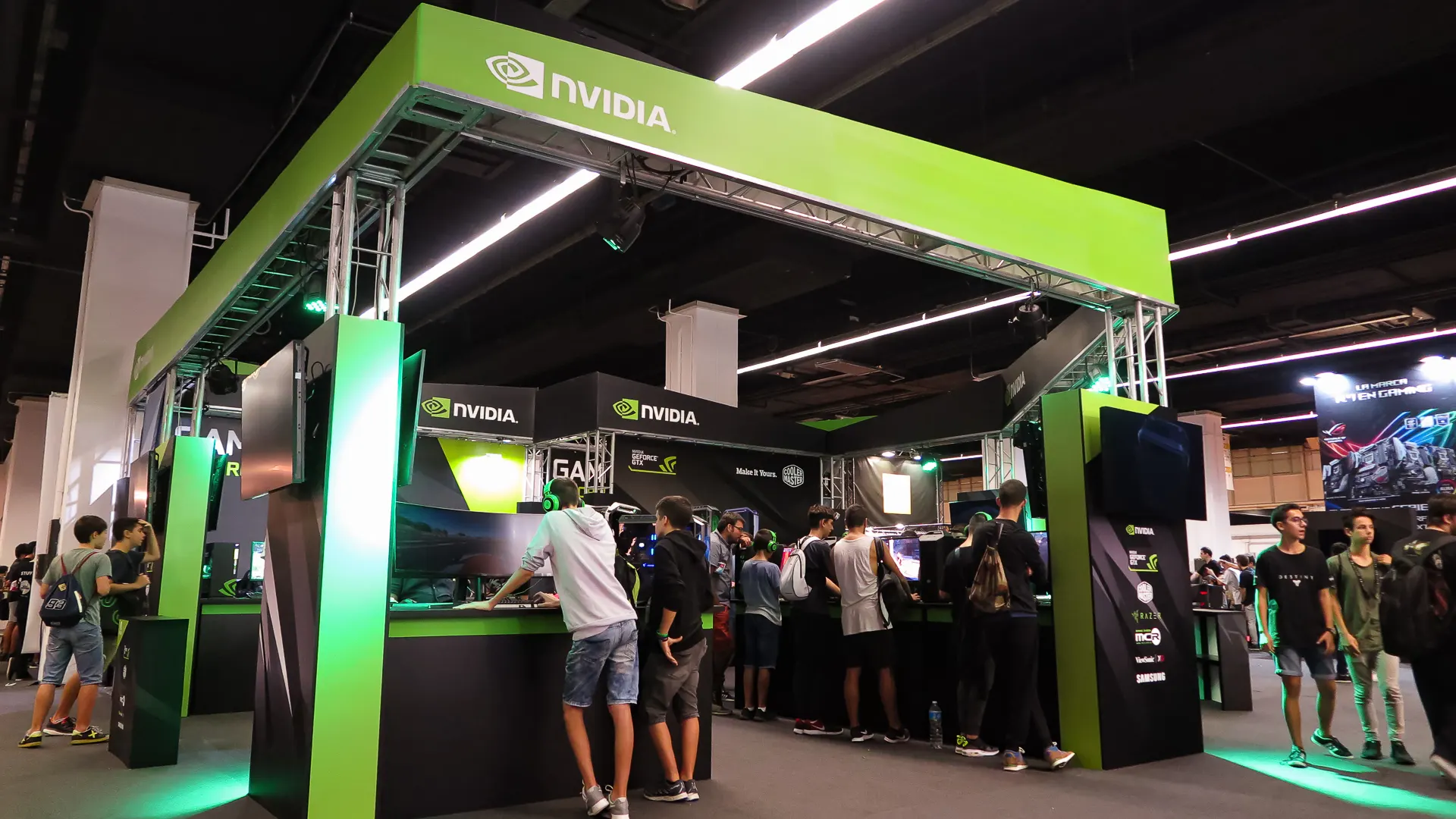 Stand de NVIDIA en Barcelona Games World by Future Works